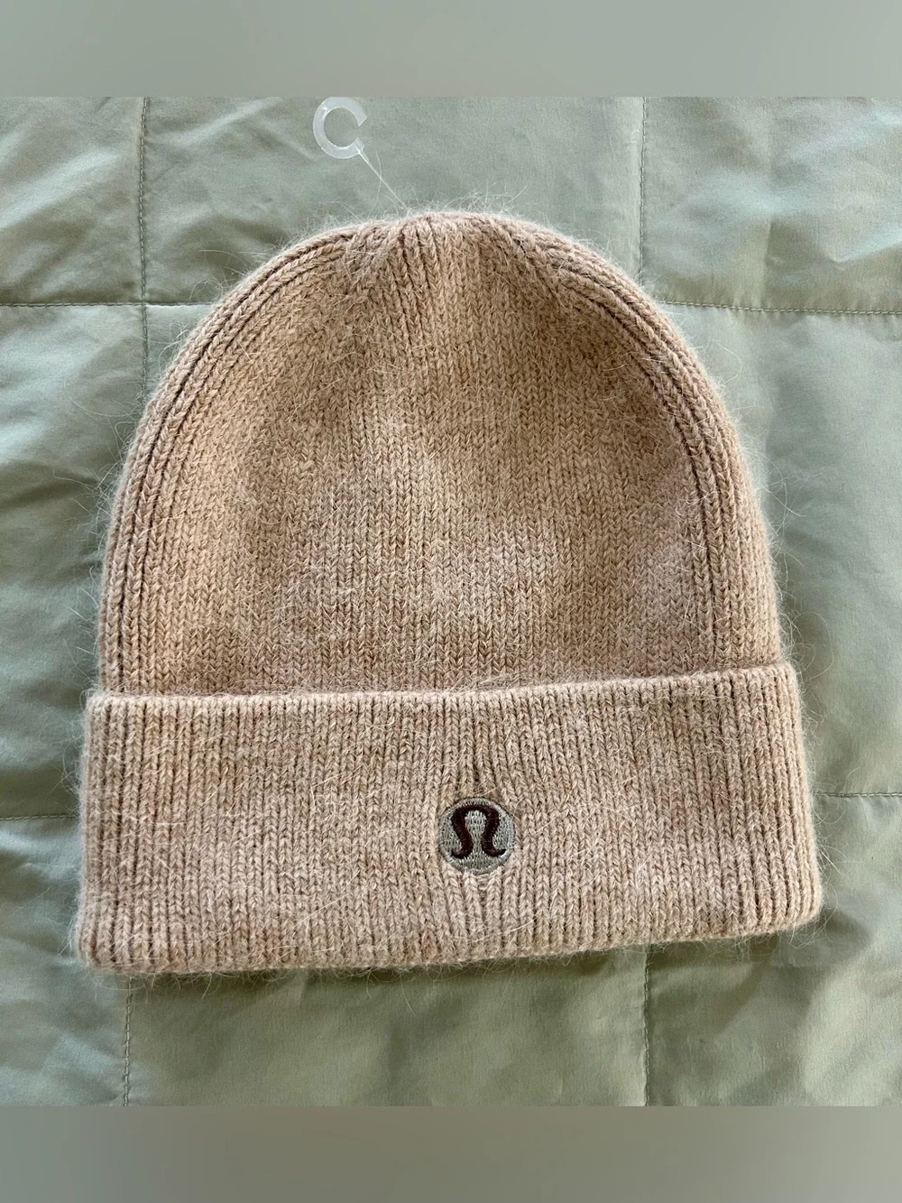 Lululemon Women’s Tan Knit Beanie with Logo